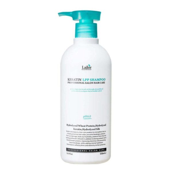Беcсульфатный протеиновый шампунь Lador Keratin LPP Shampoo 530 мл