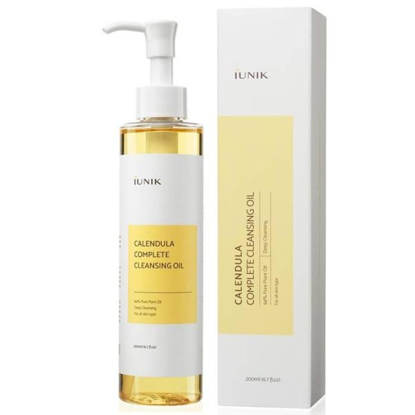 Гідрофільна олія для зняття макіяжу з календулою Calendula Complete Cleansing Oil IUNIK 200 мл