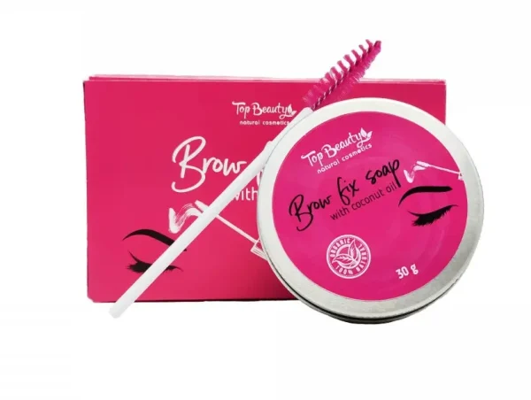 Мыло фиксатор для укладки и моделирования бровей с кокосовым маслом Top Beauty 30 г