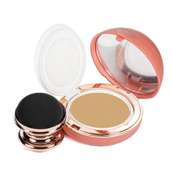 Тональный крем кушон для лица Bogenia Velvet СС Cream увлажняющий 004 Biege Jasmine Бежевый жасмин