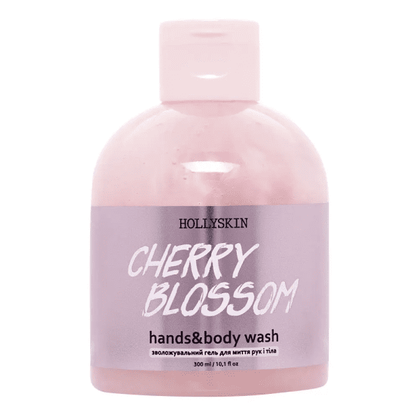 Увлажняющий гель для мытья рук и тело Hollyskin Cherry Blossom 300 мл