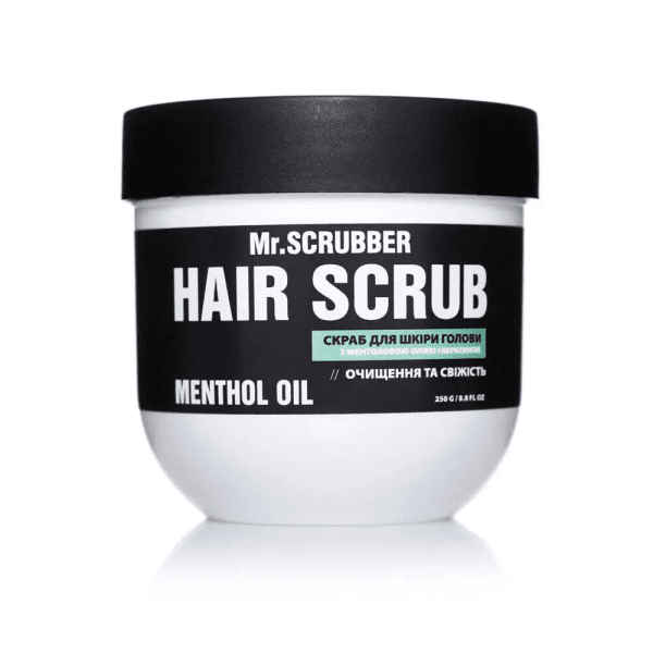 Скраб для кожи головы и волос с ментоловым маслом и кератином Mr.SCRUBBER Menthol Oil 250 г