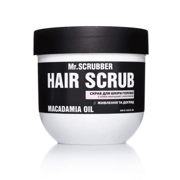 Скраб для кожи головы и волос с маслом макадамии и кератином Mr.SCRUBBER Macadamia Oil 250 г