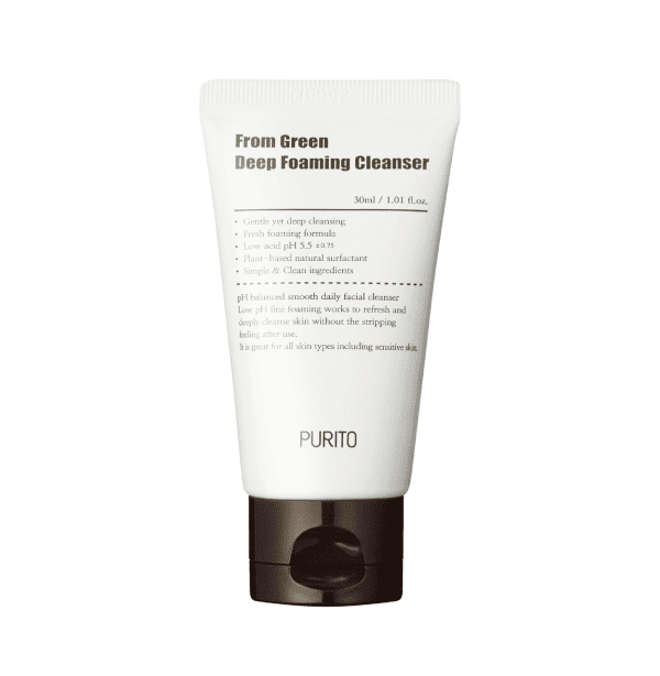 Пенка для глубокой очистки кожи PURITO From Green Deep Foaming Cleanser 30 мл