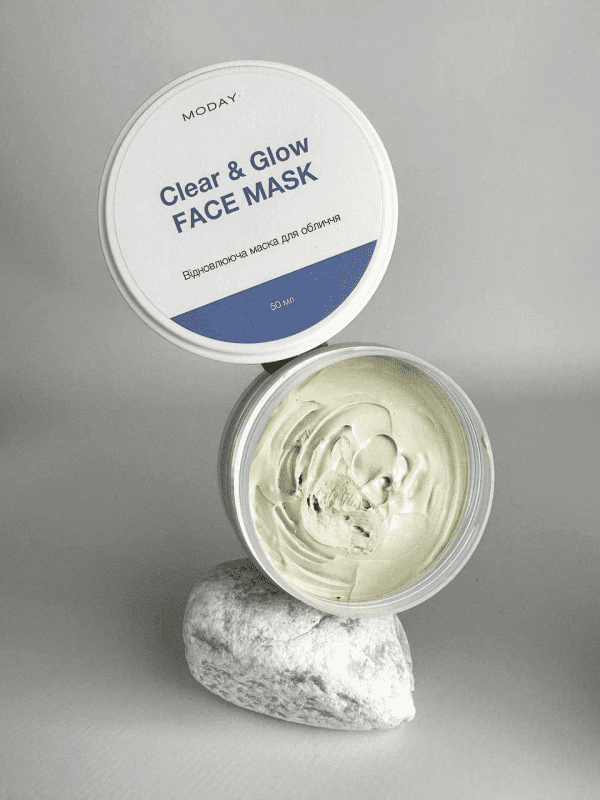 Восстанавливающая маска-антистресс для лица MODAY Clear & Glow FACE MASK 50 мл