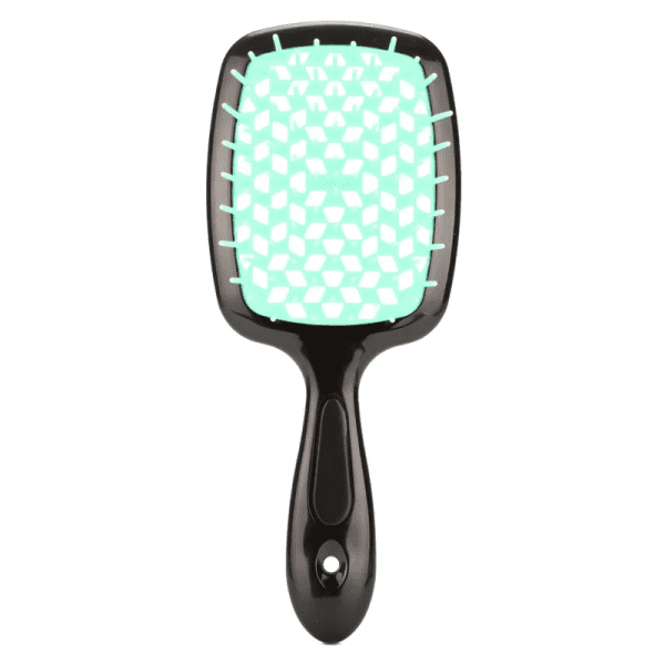 Расческа для волос Superbrush Plus Hollow Comb чёрно-мятная