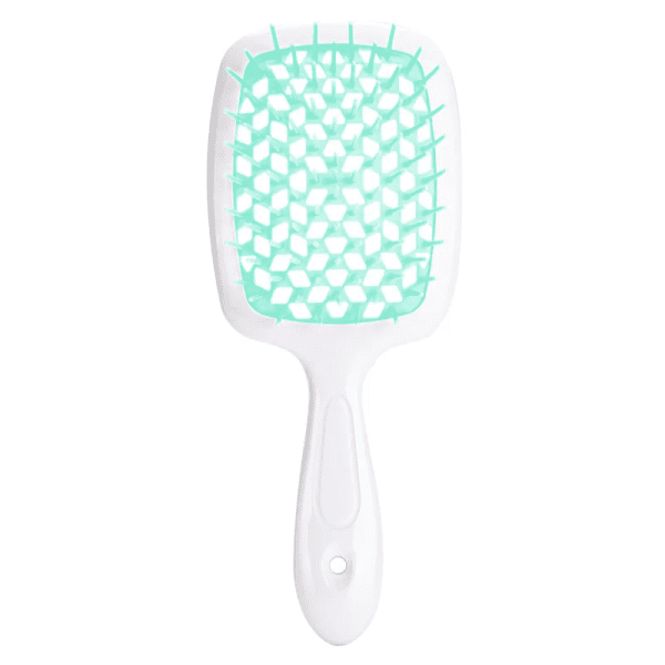 Расческа для волос Superbrush Plus Hollow Comb бело-мятная