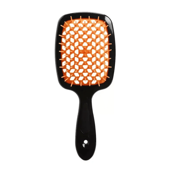 Расческа для волос Superbrush Plus Hollow Comb чёрно-оранжевая