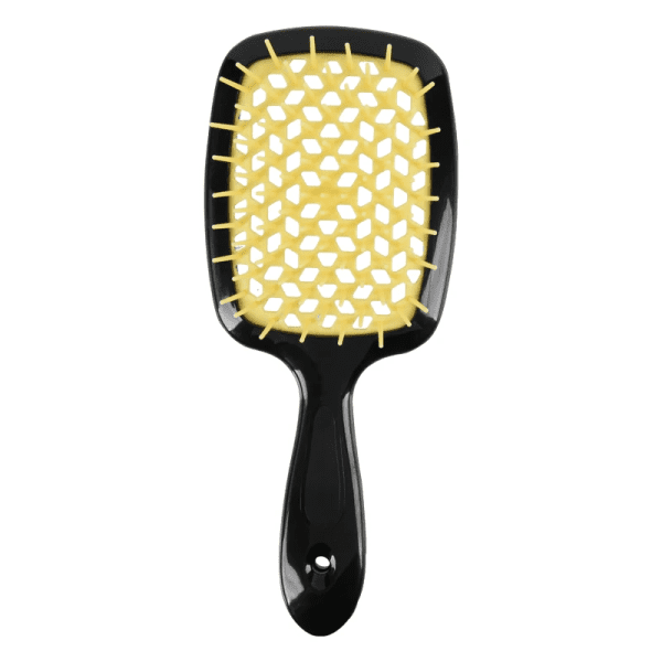 Расческа для волос Superbrush Plus Hollow Comb чёрно-желтая