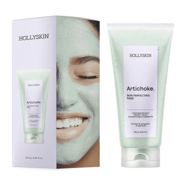 Охолоджувальна ліфтинг маска для боротьби з набряками Hollyskin Artichoke 250 мл