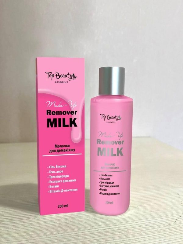 Молочко для демакияжа глаз и кожи лица Top Beauty 200 мл