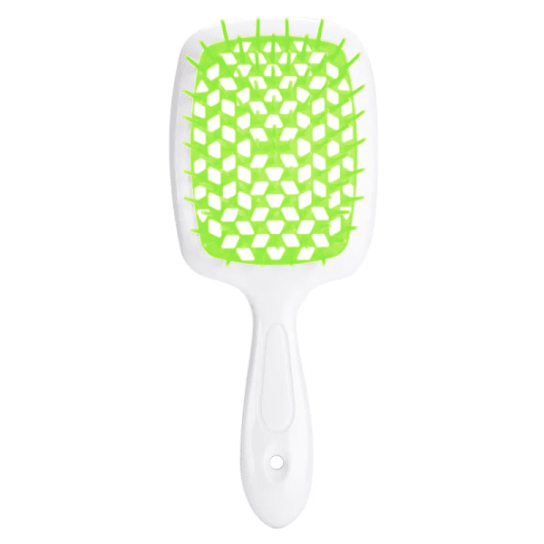 Расческа для волос Superbrush Plus Hollow Comb бело-зеленая