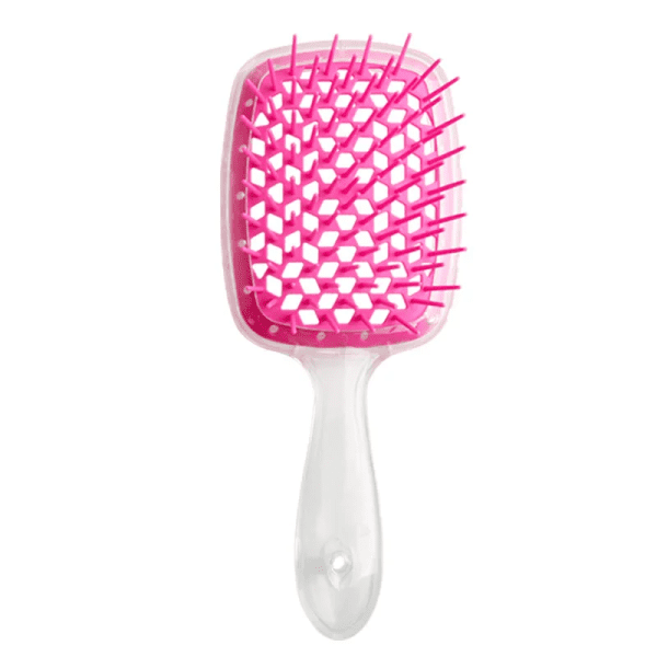 Гребінець для волосся Superbrush Plus Hollow Comb прозоро-рожева