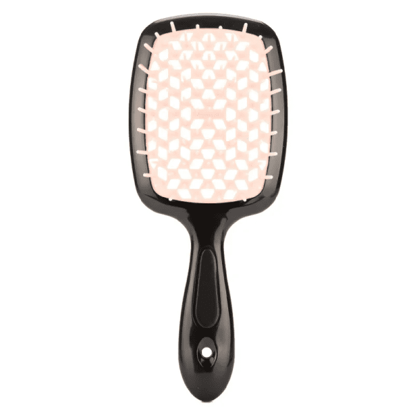 Гребінець для волосся Superbrush Plus Hollow Comb чорно-пудрова