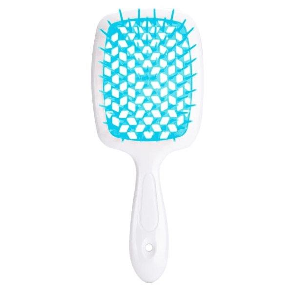 Расческа для волос Superbrush Plus Hollow Comb бело-синяя