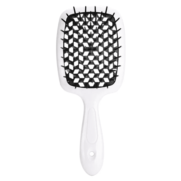 Расческа для волос Superbrush Plus Hollow Comb бело-черная