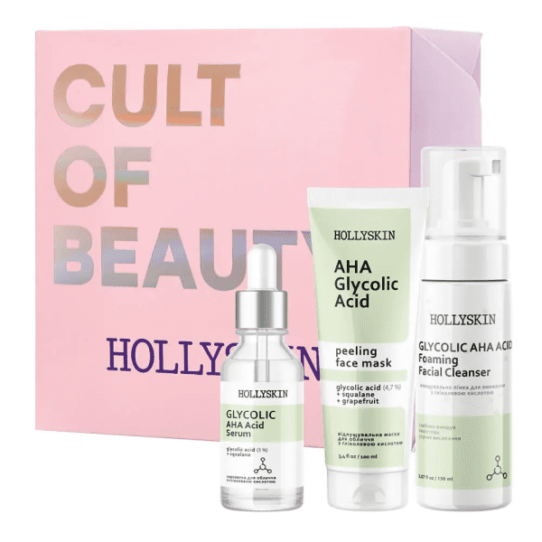 Набор Hollyskin Glycolic AHA Acid Intensive Care