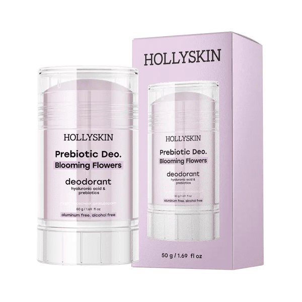 Парфюмированный дезодорант с гиалуроновой кислотой и пребиотиками Hollyskin Prebiotic Deo Blooming Flower 50 г