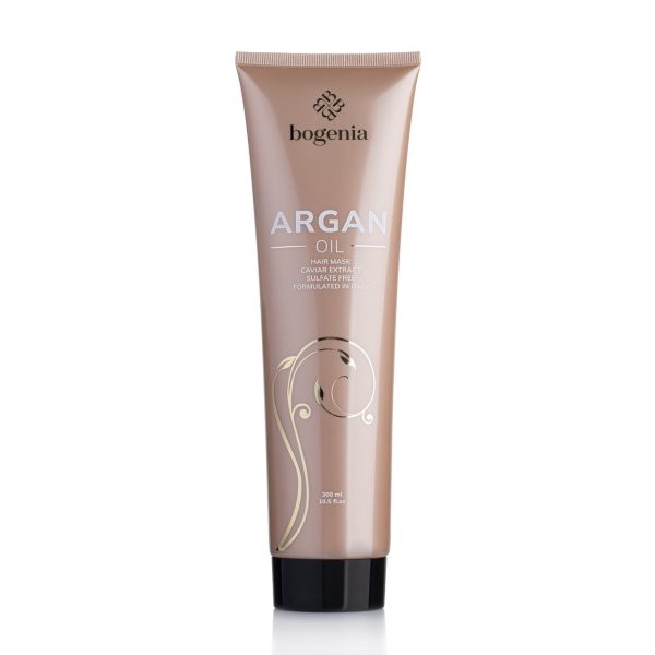Маска для волос с аргановым маслом и экстрактом икры Argan Oil & Caviar Extract Mask Bogenia 300 мл