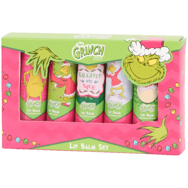 Набор бальзамов для губ Grinch 5 шт