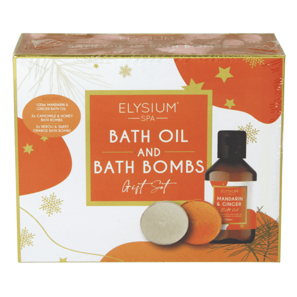 Подарочный набор Elysium Spa Bath Oil & Bath Bombs Мандарин и Имбирь