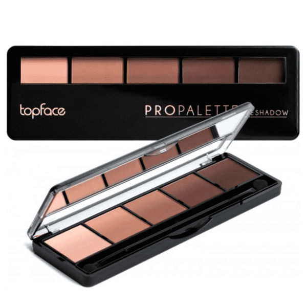 Палетка теней для век TopFace Pro Palette Eyeshadow 5 цветов №019 - матовые