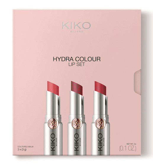 Набор бальзамов для губ Kiko Milano Hydra Colour Lip Set 3x3 г
