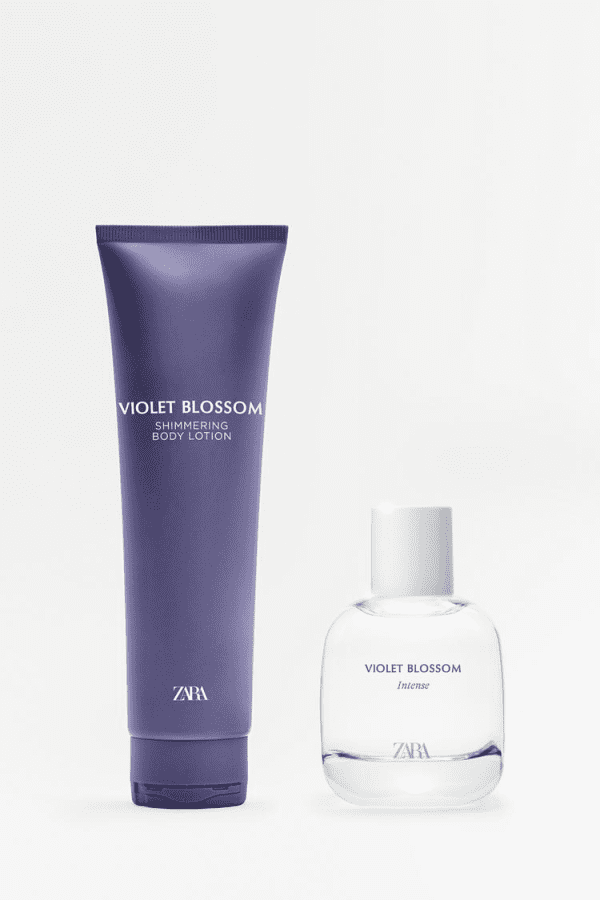 Набор Zara парфюмированная вода Violet Blossom Intense Christmas 90 мл + лосьон для тела Violet Blossom 150 мл