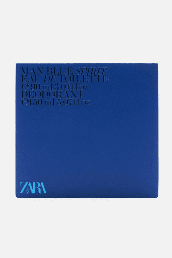 Набор для мужчин Zara туалетная вода Blue Spirit 90 мл + дезодорант Blue Spirit 150 мл