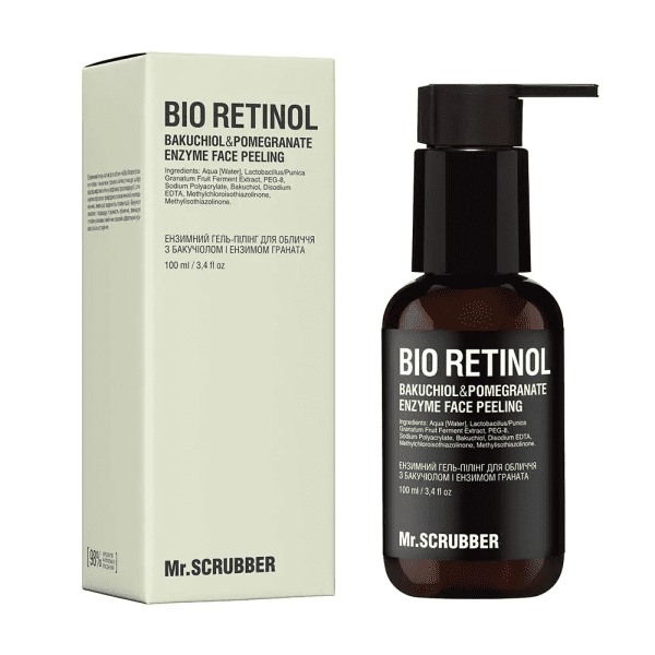 Ензимний гель-пілінг для обличчя Bio Retinol з бакучіолом і ензимом граната Mr.SCRUBBER 100 мл