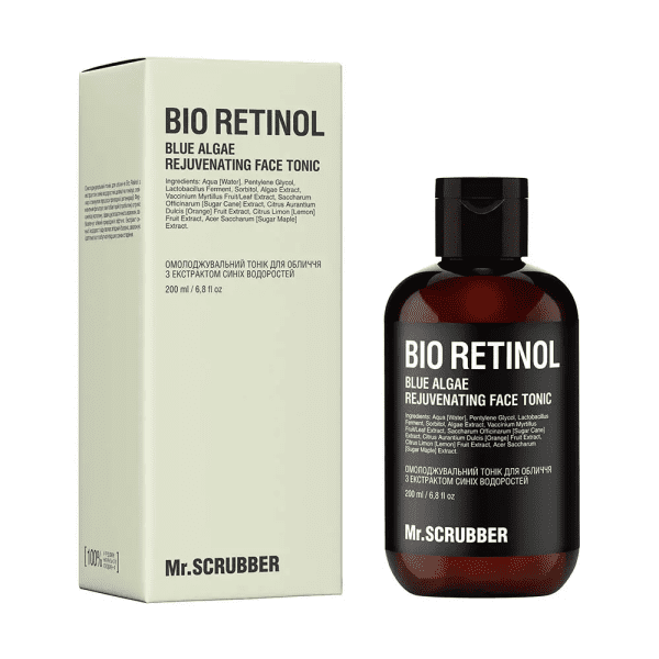 Омолаживающий тоник для лица Bio Retinol с экстрактом синих водорослей Mr.SCRUBBER 200 мл