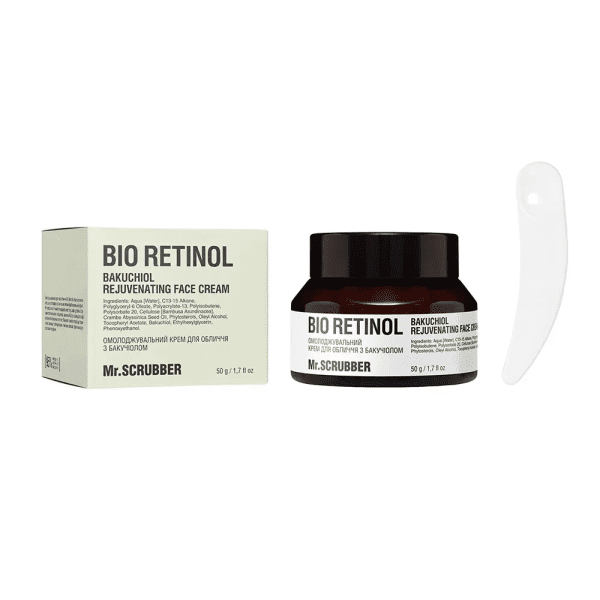 Омолоджувальний крем для обличчя Bio Retinol з бакучіолом Mr.SCRUBBER 50 г