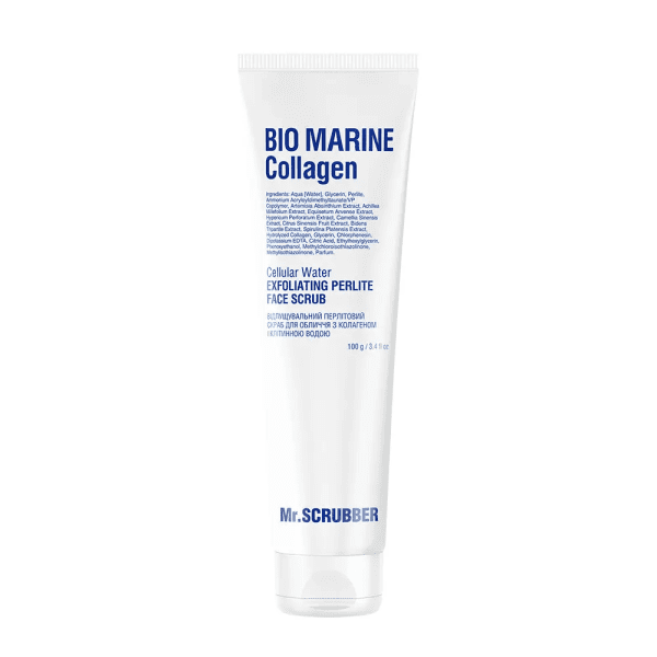 Відлущувальний перлітовий скраб для обличчя Bio Marine Collagen з колагеном і клітинною водою Mr.SCRUBBER 100 г