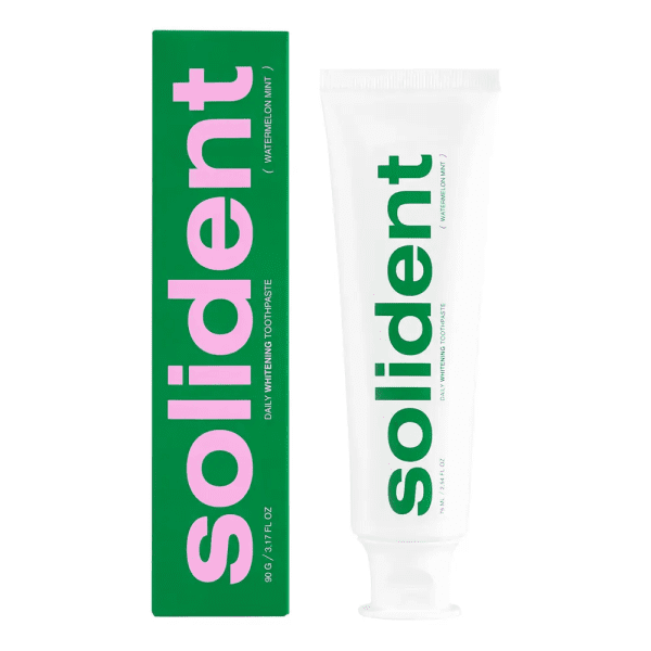 Ежедневная отбеливающая зубная паста Solident Watermelon mint/арбуз-мята 90 г