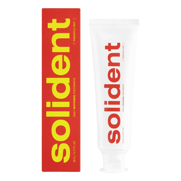 Ежедневная отбеливающая зубная паста Solident Pineapple mint/ананас-мята 90 г