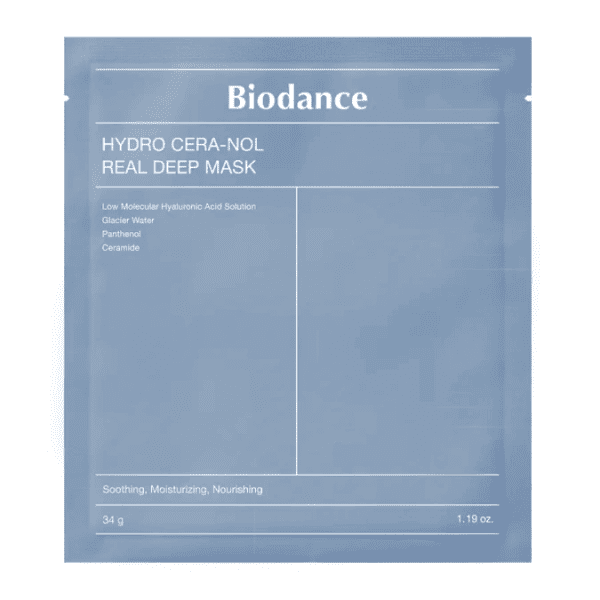 Гідрогелева маска з керамідами та пантенолом Biodance - Hydro Cera-Nol Real Deep Sheet Mask 34 г
