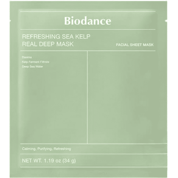 Гідрогелева маска з морської водорості Biodance - Refreshing Sea Kelp Real Deep Mask 34 г