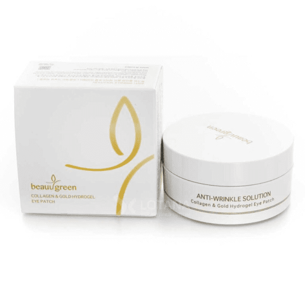 Гідрогелеві патчі з золотом і колагеном Collagen and Gold Hydrogel Eye Patch BeauuGreen 60 шт
