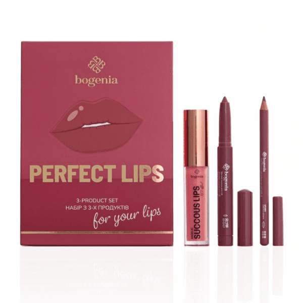 Подарочный набор Perfect Lips 3-product set Bogenia №003
