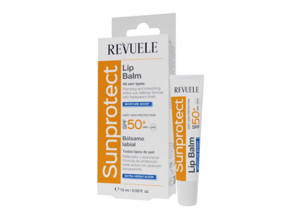 Бальзам для губ увлажняющий солнцезащитный SPF 50+ Revuele 15 мл