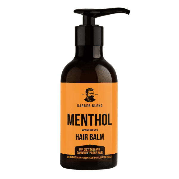 Бальзам для жирної шкіри голови і схильного до лупи волосся Menthol BARBER BLEND  300 мл