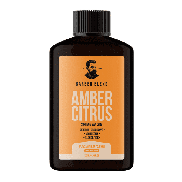 Зволожувальний бальзам після гоління Amber Citrus BARBER BLEND 120 мл