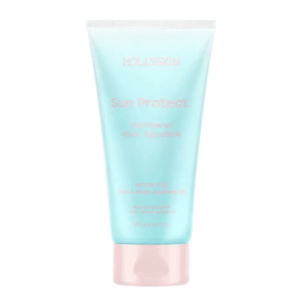 Успокаивающий гель после загара Hollyskin Sun Protect с алоэ вера и д-пантенолом 150 мл
