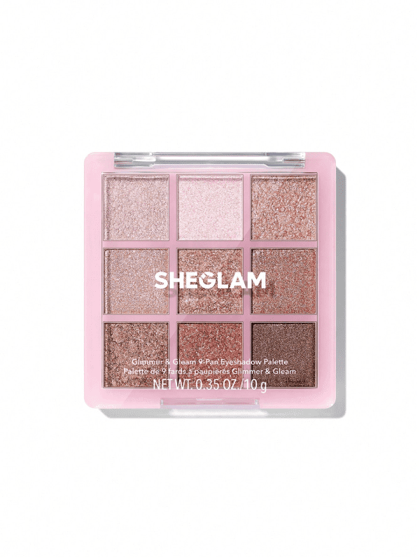Палітра тіней для повік Sheglam 9-Pan Eyeshadow Palette - Glimmer & Gleams