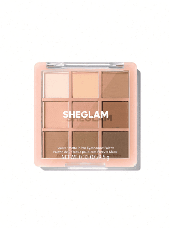 Палітра тіней для повік Sheglam 9-Pan Eyeshadow Palette - Forever Matte