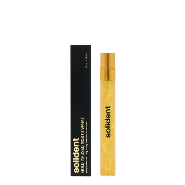 Освіжаючий спрей для порожнини рота Solident Gold-Infused Mouth Spray з колоїдним золотом 10 мл