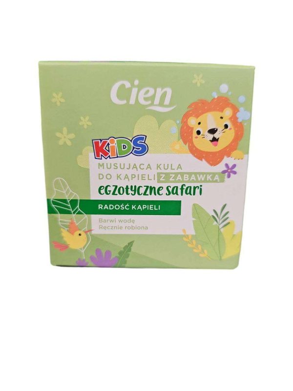 Бомбочка для ванны с игрушкой Cien kids Экзотическое сафари 155 г