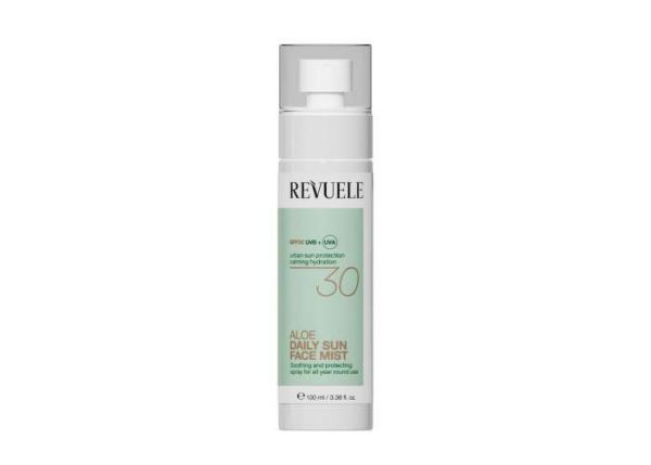 Спрей для лица ежедневный солнцезащитный с алоэ вера Revuele SPF 30 100 мл