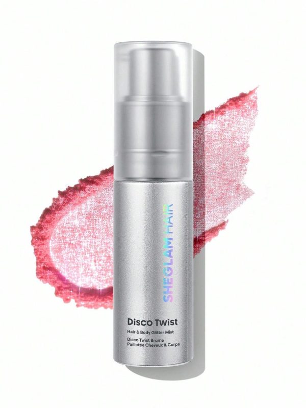Міст спрей для волосся та тіла з блискітками Sheglam  Disco Twist Hair & Body Glitter Mist Fairy Sugar 10 г
