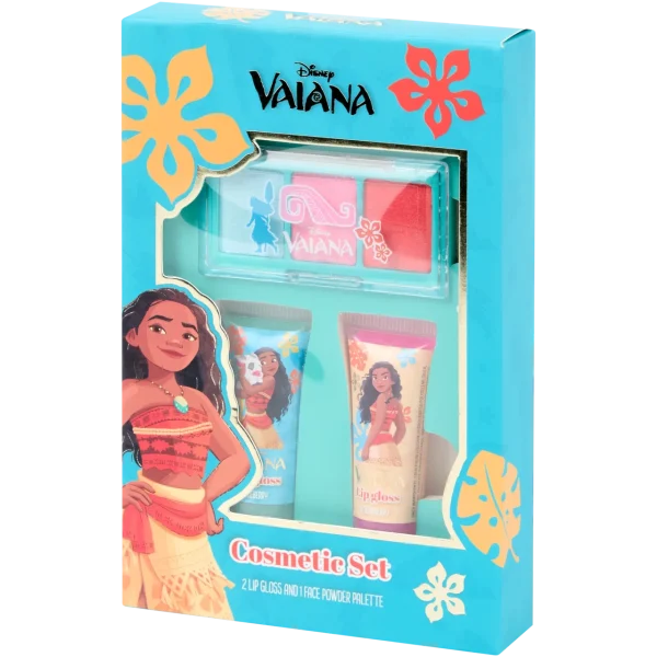 Подарочный набор декоративной косметики для девочки Disney Vaiana 4 предмета
